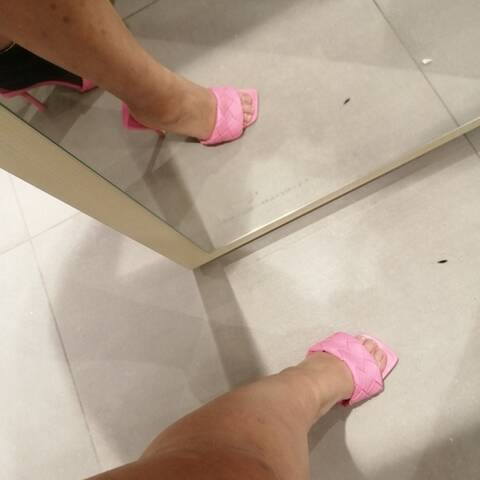 Pink shoes